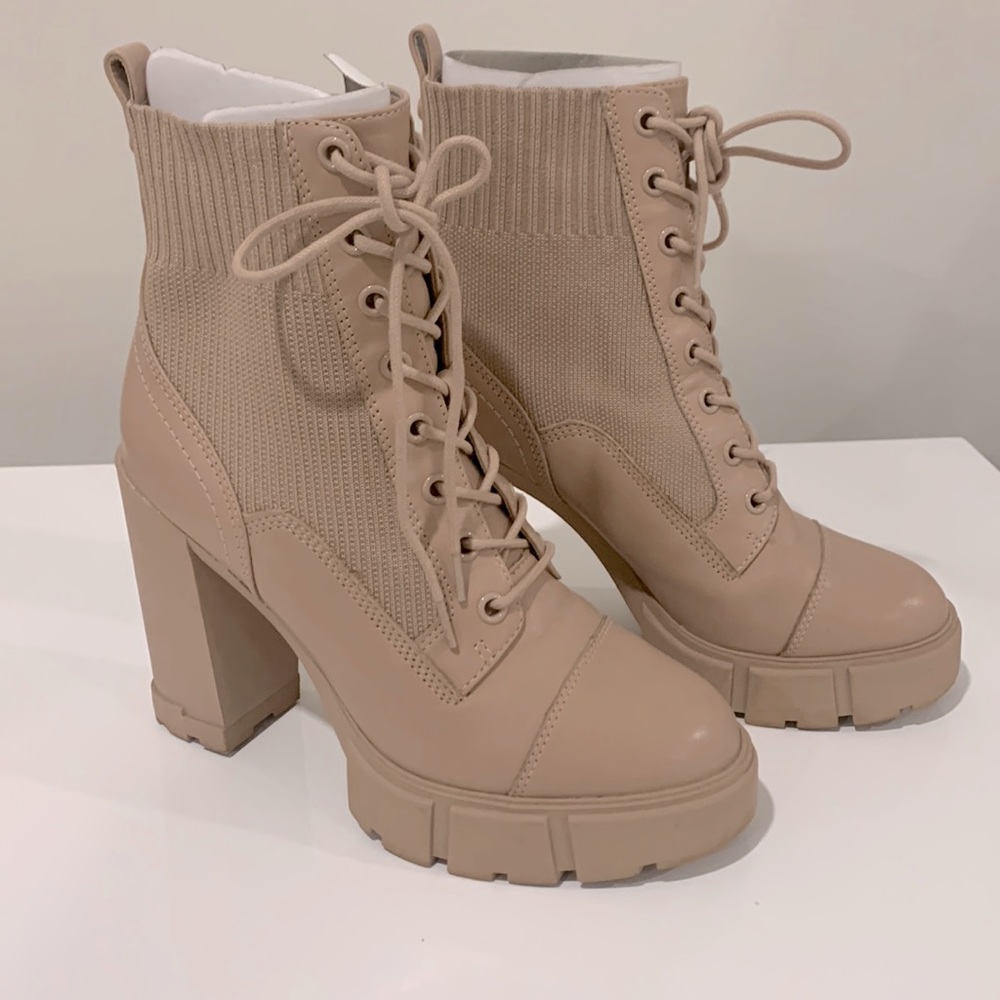 Aldo Rebel Nude booties size 6.5